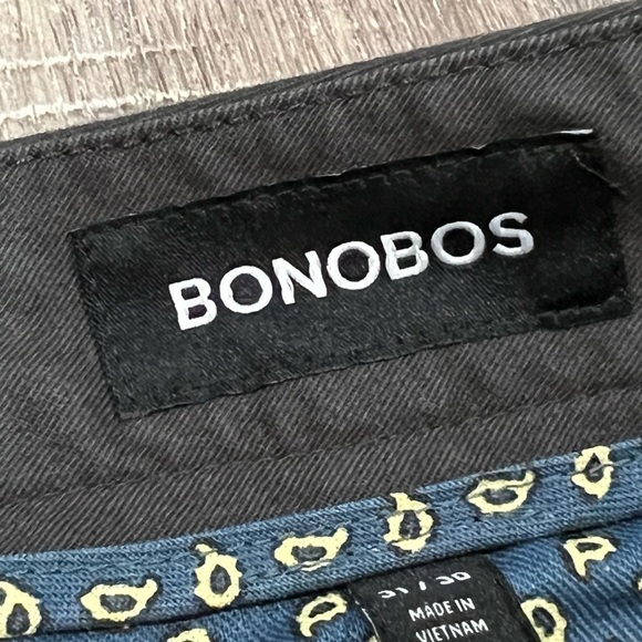 Men’s Bonobos 31x30 Slim Fit Traditional Brown Khaki Everyday Pants Classic - Picture 5 of 7